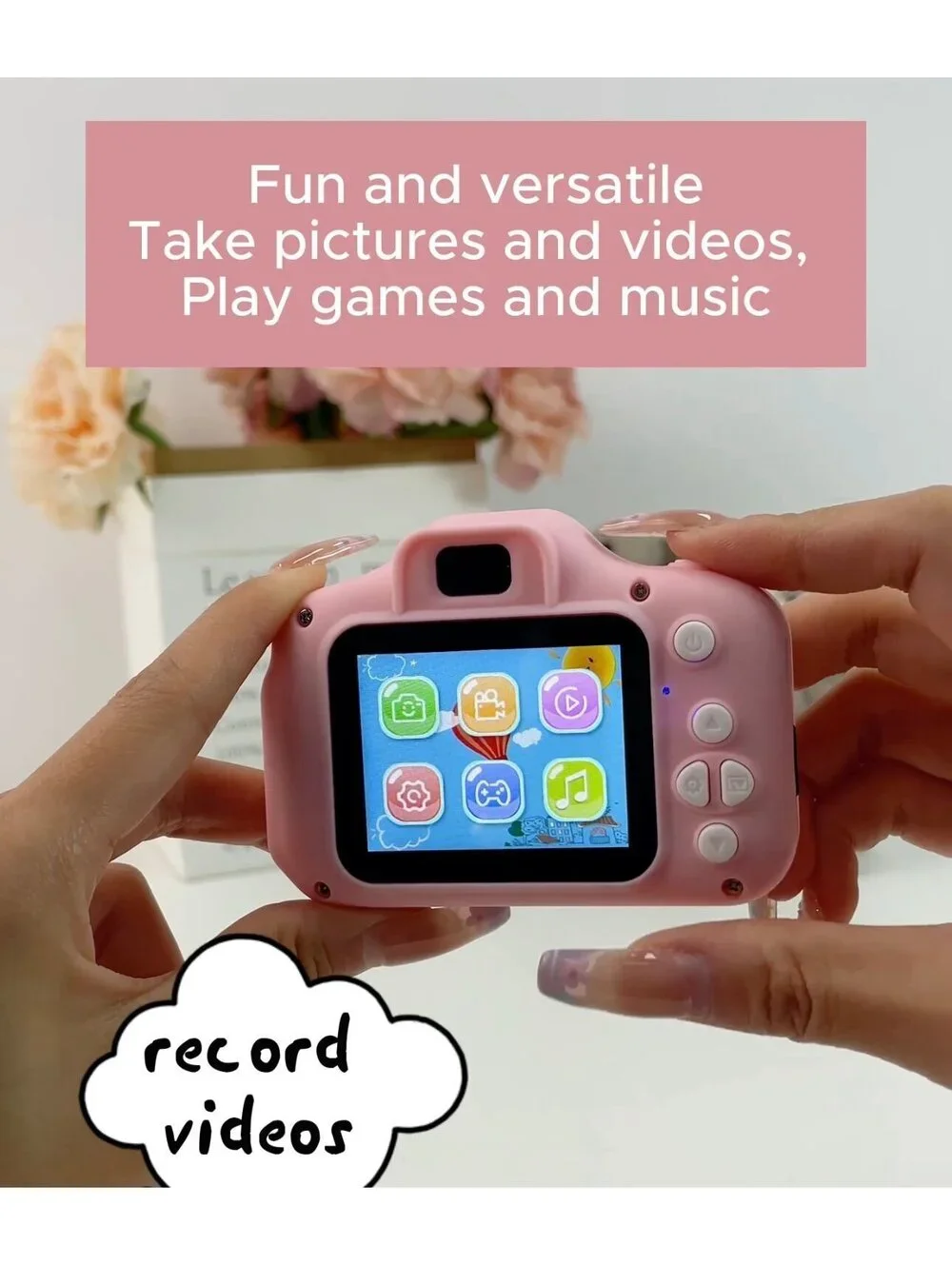 New - ABS portable Mini Canera - 2” Screen - Multi Use Camera - Pink